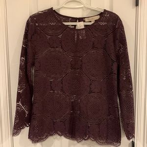 Loft lace shell blouse